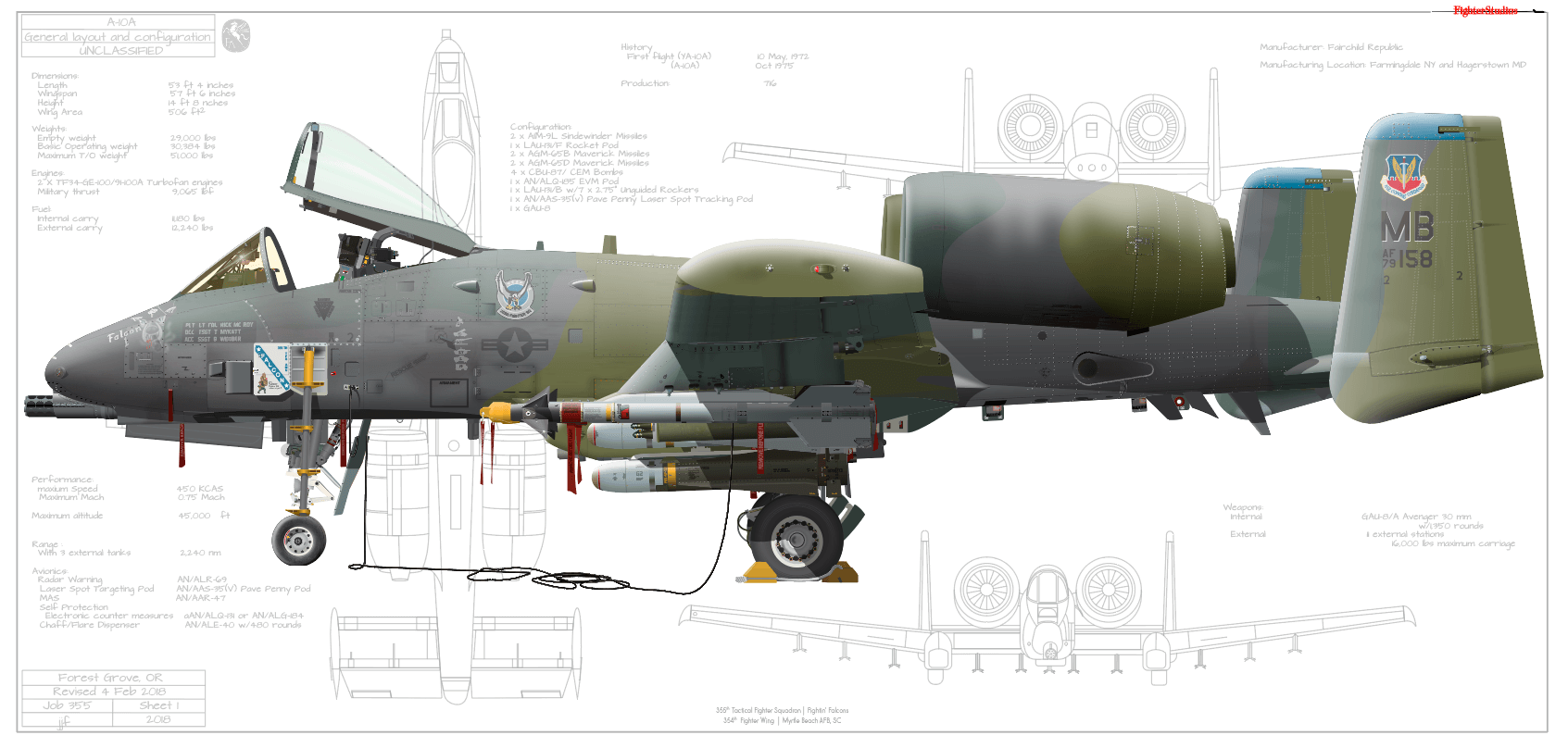 A-10A Thunderbolt II 355 TFS 